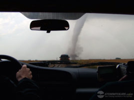 chasing tornado