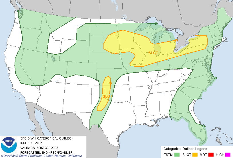 May 29 2011 Convective Outlook