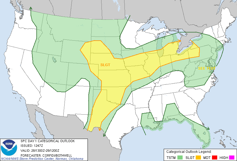 May 28 2013 Convective Outlook