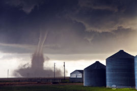 Anticyclonic Satellite Tornado near Colorado Farm