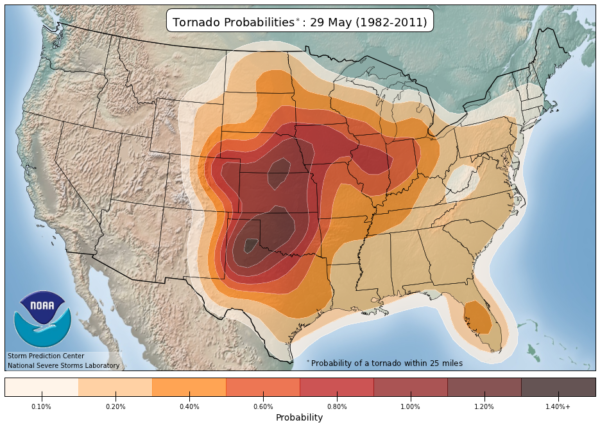 May 29 Tornado Probabilities