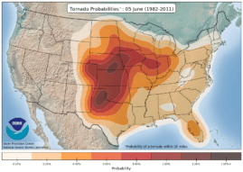 Tornado Probabilities June 05