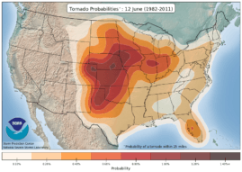 Tornado Probabilities June 12