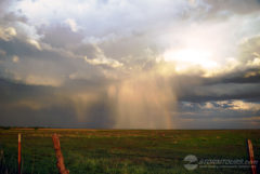 Sunset Rain Shaft