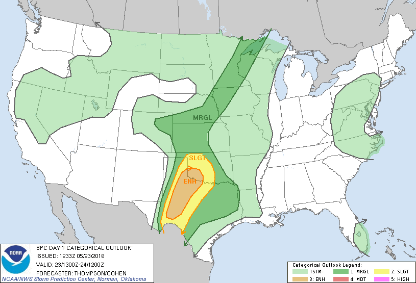May 23 2016 Convective Outlook