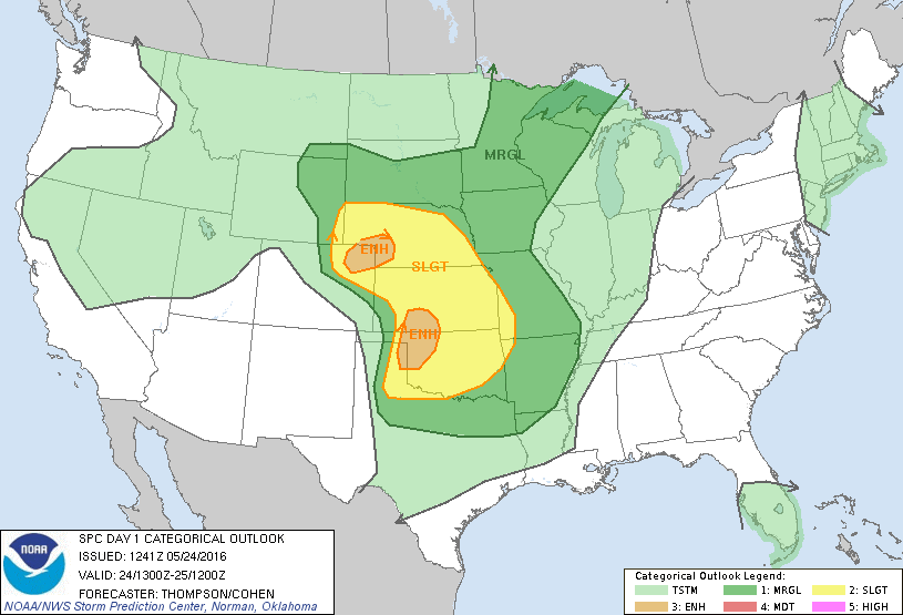 May 24 2016 Convective Outlook