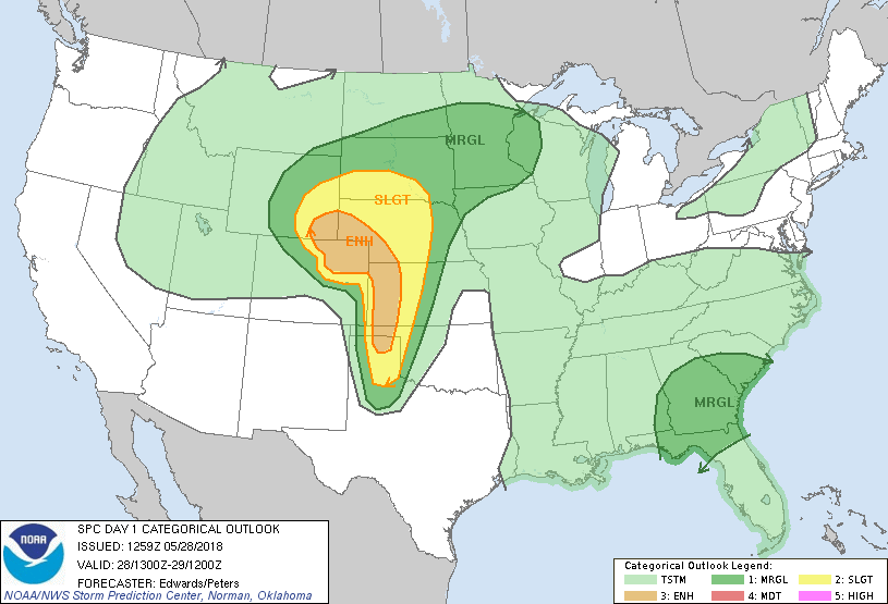 May 28 2018 Convective Outlook