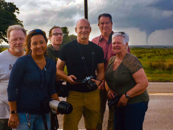 storm chasing tours group with Oklahoma tornado