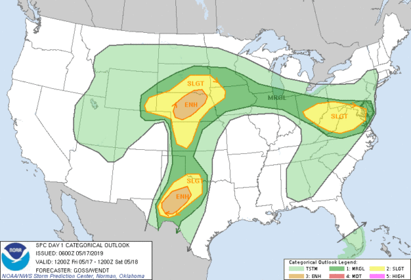 Convective Outlook for May 17, 2019